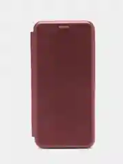Бордовый чехол-книжка для Huawei nova 8, экокожа
