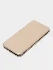 Золотой чехол-книжка для Huawei nova 8, экокожа