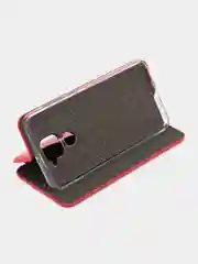 Красный чехол-книжка для Xiaomi Redmi Note 9 / Note9 (Сяоми редми ноте 9), экокожа