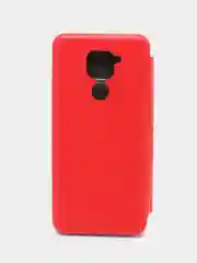 Красный чехол-книжка для Xiaomi Redmi Note 9 / Note9 (Сяоми редми ноте 9), экокожа