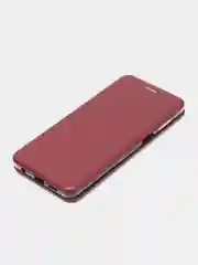Бордовый чехол книжка Xiaomi Redmi Note 9S, Note 9 Pro, Ноут 9 Про, Ноте 9 Про