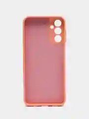 Пудровый чехол Samsung Galaxy A14 (Самсунг Галакси А14) прозрачный, силиконовый, с подкладом