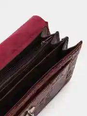 Бордовый женский кошелек