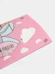Коричневый конверт для денег детский формовой "Зверята", 17,5 х10см
