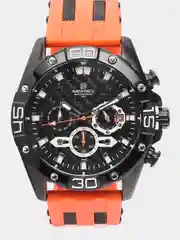 Оранжевый мужские наручные часы Naviforce 8019T с хронографом, в подарочной упаковке