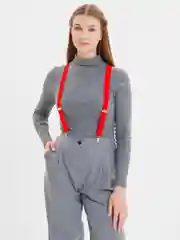 Красный подтяжки, унисекс