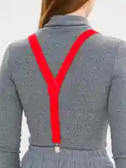 Красный подтяжки, унисекс
