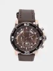 Коричневый мужские наручные часы Naviforce NF9175 с хронографом, в подарочной упаковке