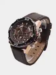 Коричневый мужские наручные часы Naviforce NF9175 с хронографом, в подарочной упаковке