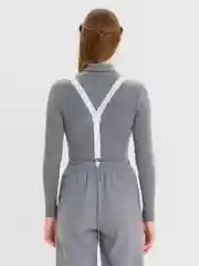 Белый подтяжки, унисекс