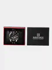 Черный мужские наручные часы Naviforce 8019T с хронографом, в подарочной упаковке