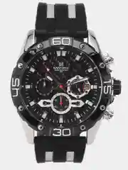 Черный мужские наручные часы Naviforce 8019T с хронографом, в подарочной упаковке