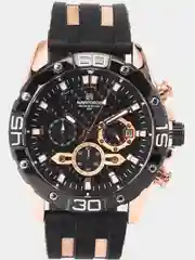 Золотой мужские наручные часы Naviforce 8019T с хронографом, в подарочной упаковке