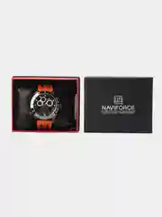 Оранжевый мужские наручные часы Naviforce NF9188T с хронографом, в подарочной упаковке
