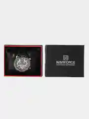 Черный мужские наручные часы Naviforce NF9175 с хронографом, в подарочной упаковке