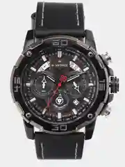 Черный мужские наручные часы Naviforce NF9175 с хронографом, в подарочной упаковке