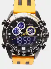 Желтый мужские наручные часы Naviforce NF9188T с хронографом, в подарочной упаковке