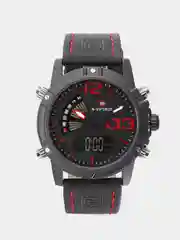 Черный мужские наручные часы Naviforce NF9095 с хронографом, в подарочной упаковке