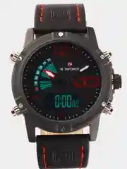 Черный мужские наручные часы Naviforce NF9095 с хронографом, в подарочной упаковке
