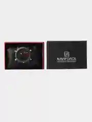 Черный мужские наручные часы Naviforce NF9095 с хронографом, в подарочной упаковке