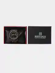 Красный мужские наручные часы Naviforce NF 9135 с календарём, в подарочной упаковке