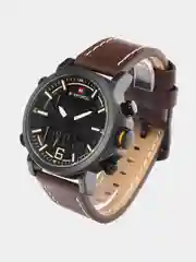 Красный мужские наручные часы Naviforce NF 9135 с календарём, в подарочной упаковке
