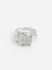 Серебряный кольцо, текстурная форма
