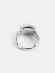 Серебряный кольцо, текстурная форма