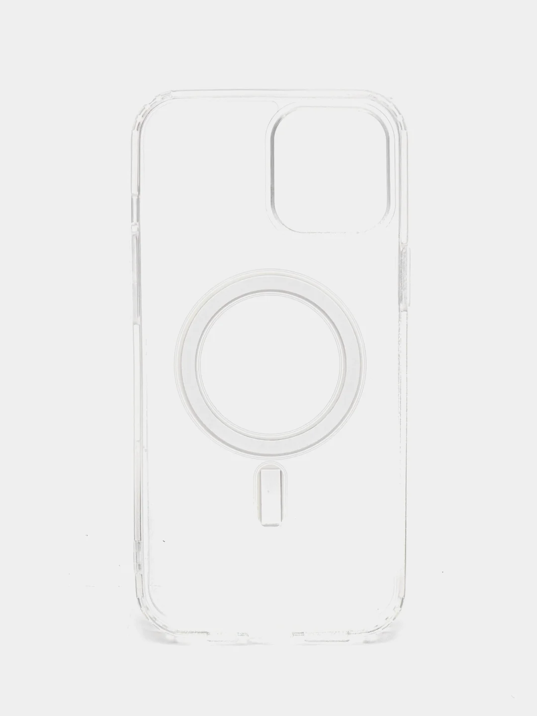 Силиконовый прозрачный противоударный чехол для iPhone, от X до 14 Pro Max, с MagSafe
