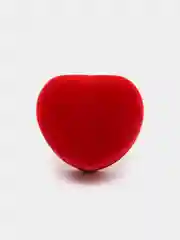 Футляр коробка бархатный под кольцо / Коробочка подарочная для колец, 5 x 5 х 3, цвет красный