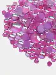 Розовый полусферы из стекла, 300 шт разного диаметра, объемные капли для дизайна и украшения ногтей