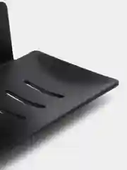 Черный мыльница металлическая