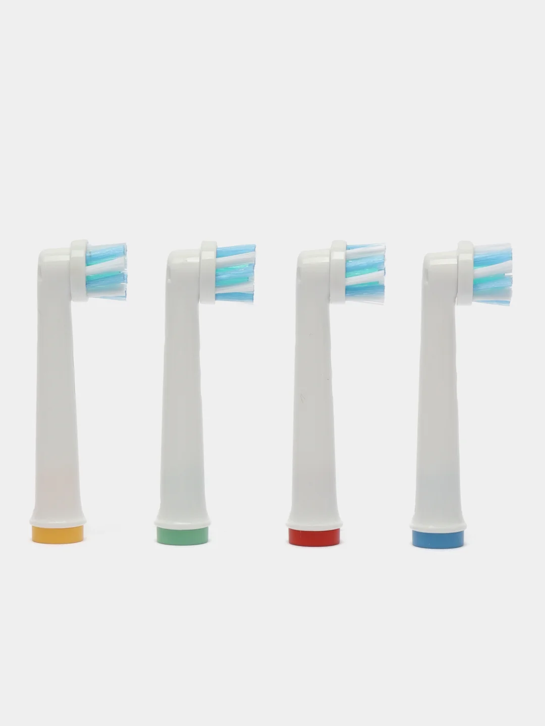 Зеленый сменные насадки для электрических зубных щеток Oral-B Braun, упаковка из четырех штук
