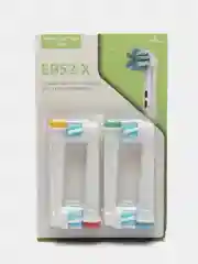 Зеленый сменные насадки для электрических зубных щеток Oral-B Braun, упаковка из четырех штук