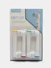 Голубой сменные насадки для электрических зубных щеток Oral-B Braun, упаковка из четырех штук