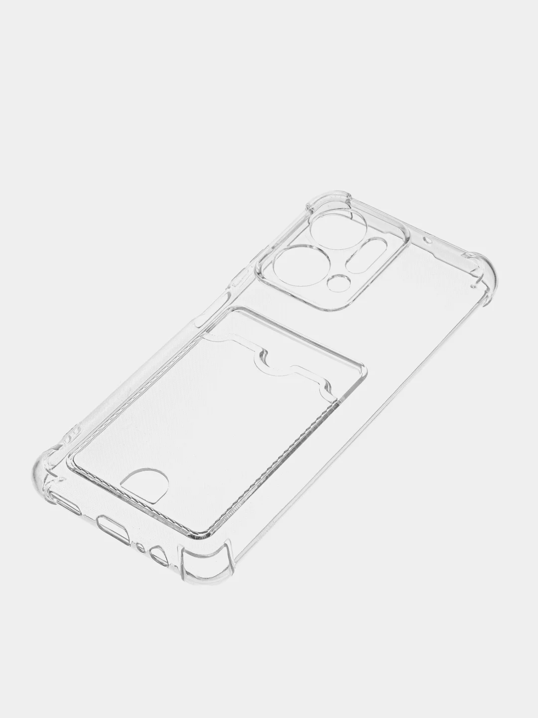 Марсала чехол для Huawei Honor X7a / Хуавей Хонор Х7а прозрачный, с карманом для карты