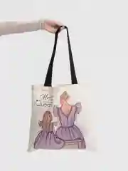 Сиреневый сумка женская "Подарок маме", шоппер
