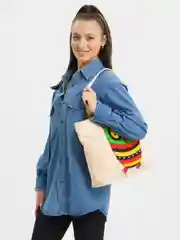 Зеленый пляжная женская сумка, 42 х 32 см