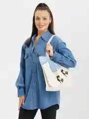 Лазурный пляжная женская сумка, 42 х 32 см