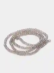 Серый бусины рондели граненые