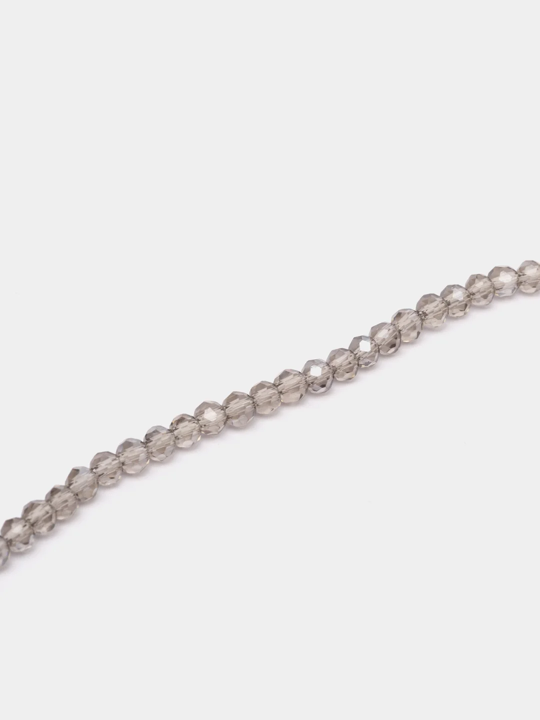 Серый бусины рондели граненые