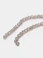 Серый бусины рондели граненые