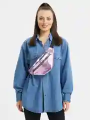 Коралловый меланж поясная женская сумка разных моделей/сумка бананка через плечо