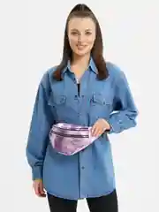 Коралловый меланж поясная женская сумка разных моделей/сумка бананка через плечо