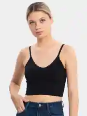 Черный базовый топ женский