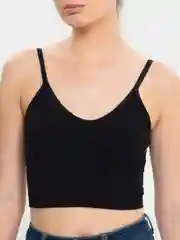 Черный базовый топ женский