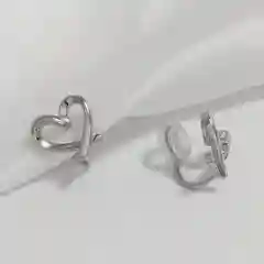 Серьги женские "Сердечко", без пирсинга