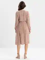 Коричневый платье