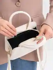 Белый сумка женская, через плечо