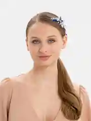 Индиго свадебный гребень